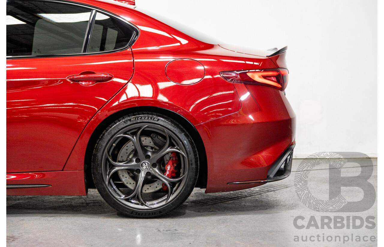 06/2018 Alfa Romeo Giulia Quadrifoglio MY18 4d Sedan Competizione Red Metallic Twin Turbo V6 2.9L