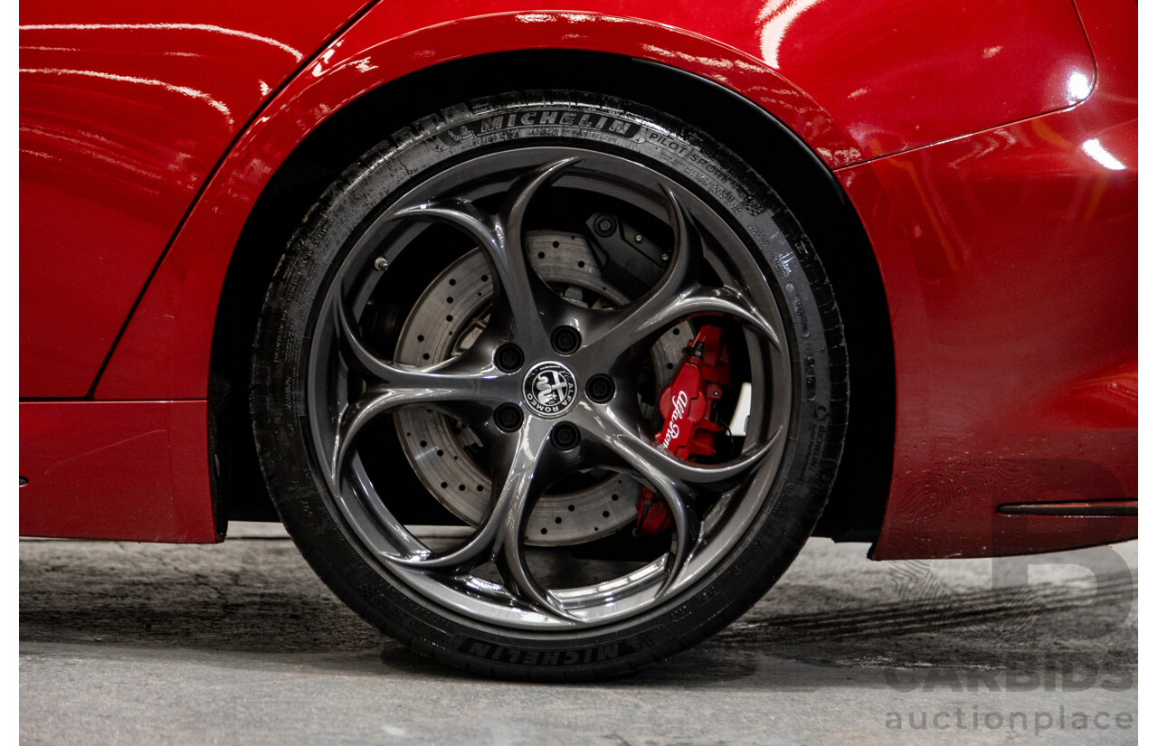 06/2018 Alfa Romeo Giulia Quadrifoglio MY18 4d Sedan Competizione Red Metallic Twin Turbo V6 2.9L