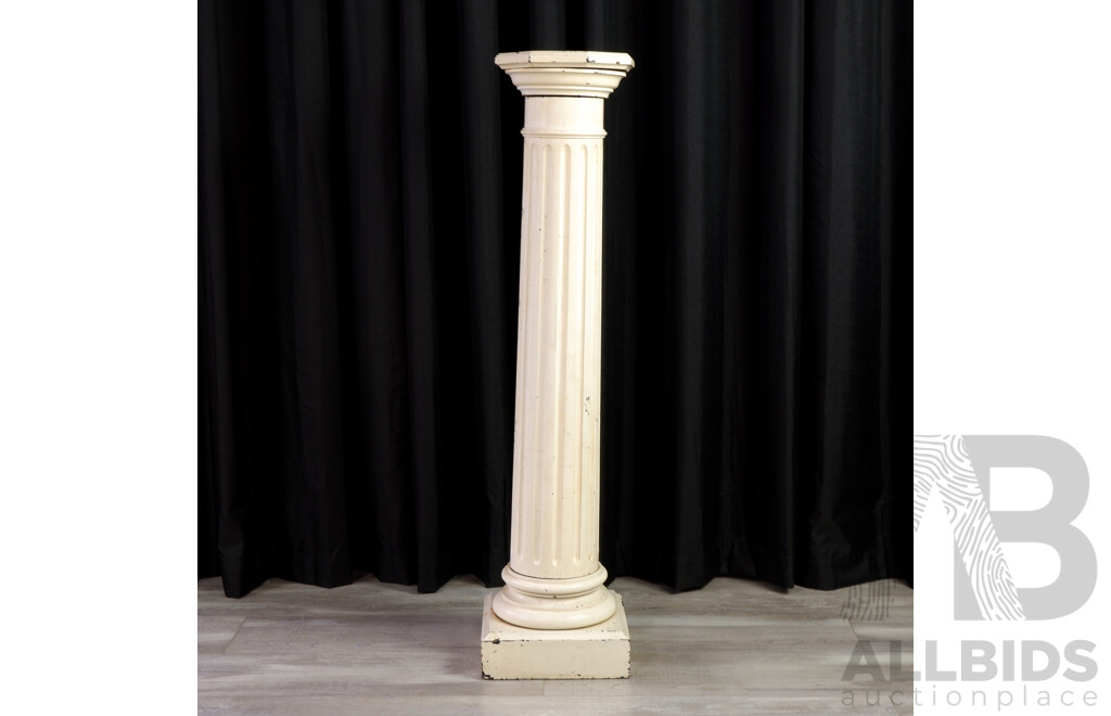 Painted Fluted Pedestal