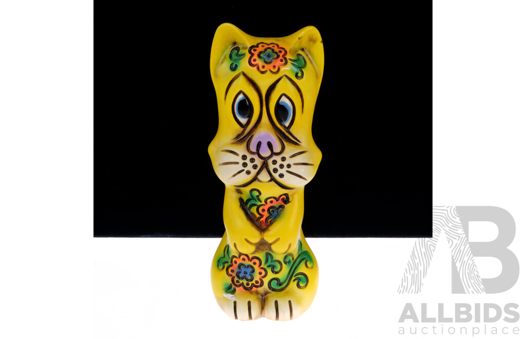 Very Retro Ceramic Cat Form Money Box