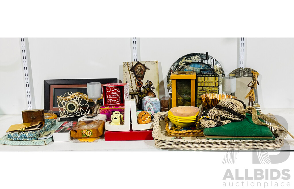 Large Collection of Interesting Homeware and Souvenirware Including Decorative Trays, Boxes, Lanterns and Much More