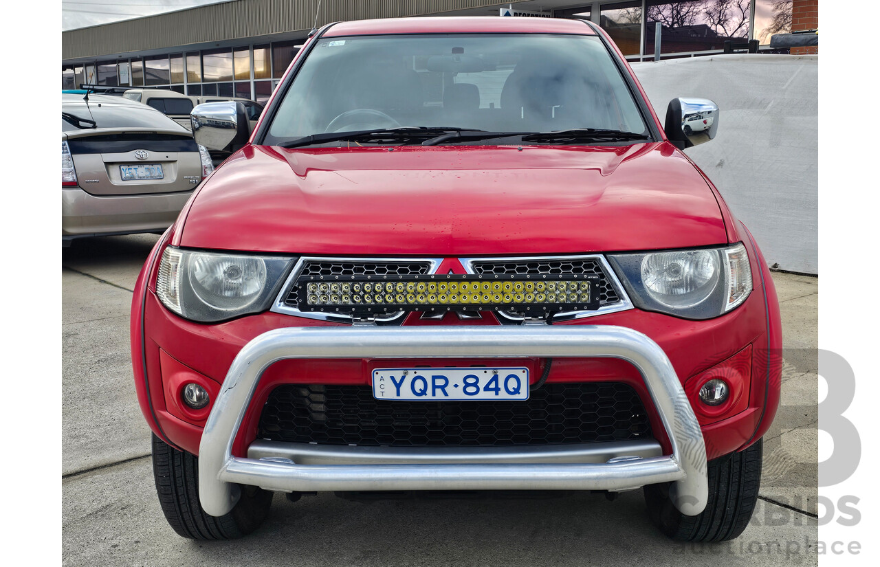 2/2012 Mitsubishi Triton Glx-R (4x4) MN MY12 Double Cab Utility Red 2.5L