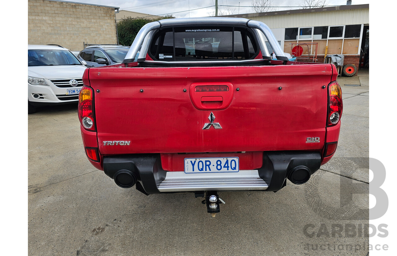 2/2012 Mitsubishi Triton Glx-R (4x4) MN MY12 Double Cab Utility Red 2.5L