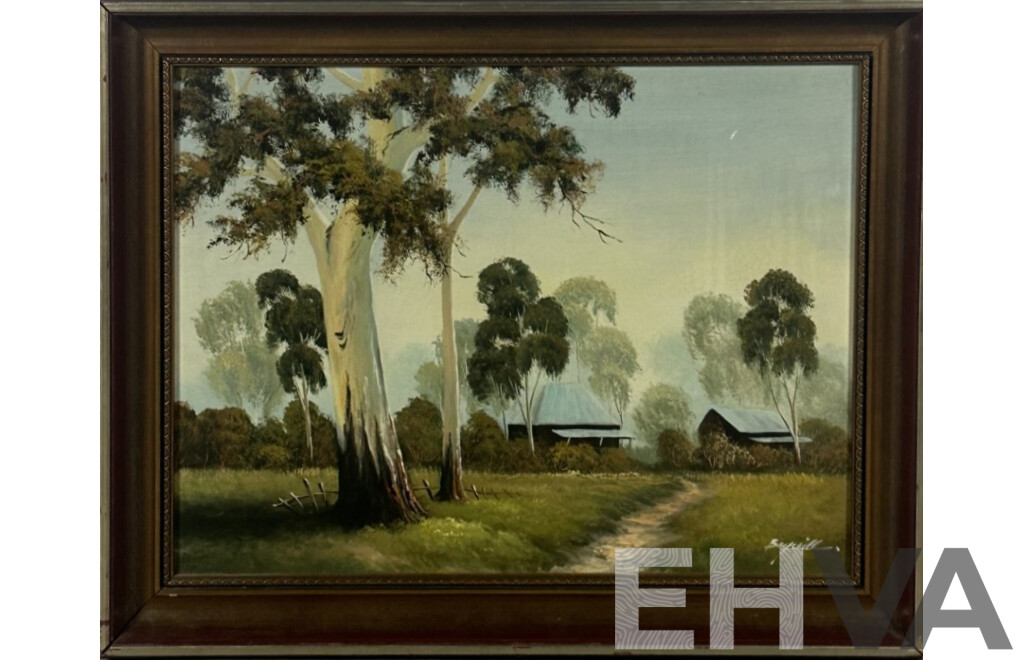 Artist Unknown, (20th Century), The Path Leading Home, Oil on Canvas, 56 x 72 cm (frame)