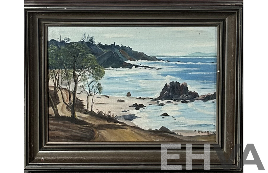 P. Heward, (20th Century, Australian), Inviting Waters, Oil on Canvas Board, 35 x 45 cm (frame)