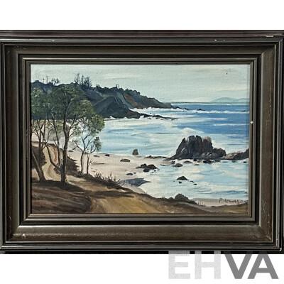 P. Heward, (20th Century, Australian), Inviting Waters, Oil on Canvas Board, 35 x 45 cm (frame)