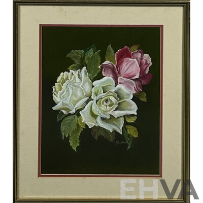 Una Parry, (20th Century, Australian, Active 1980s), Bush Profusion, Oil on Masonite, 30 x 38 cm (frame)
