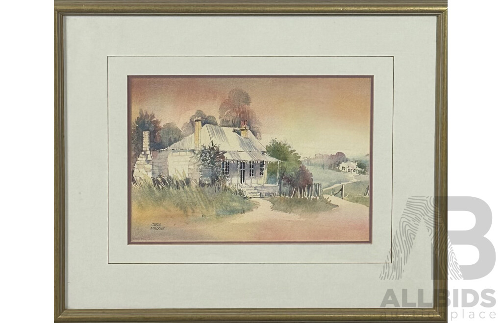 Charla McAlpine, (20th Century, Australian), Towards Sofala, Original Watercolour and Ink on Card, 42 x 51 cm