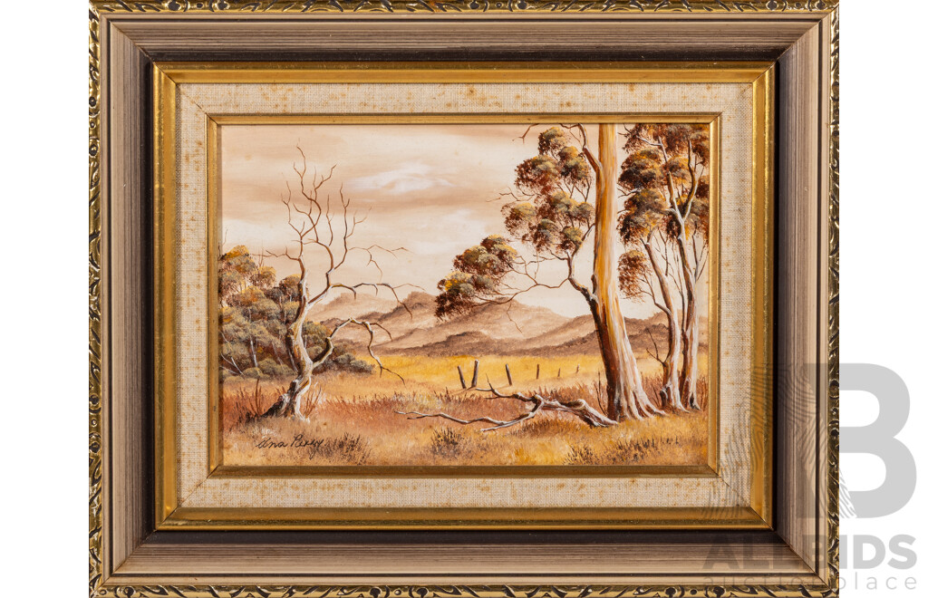 Una Parry, (20th Century, Australian, Active 1980s), Bush Profusion, Oil on Masonite, 30 x 38 cm (frame)