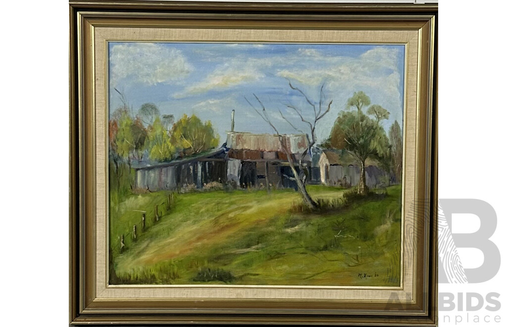 Margaret King, (20th Century), Gladstone St Castle Hill, Oil on Canvas Panel