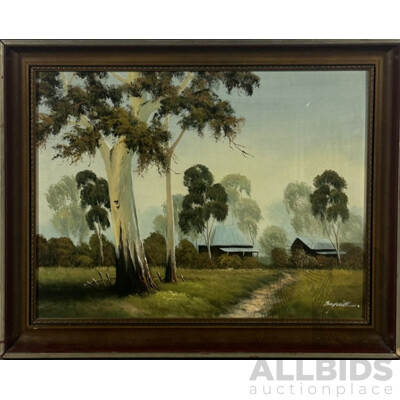 Artist Unknown, (20th Century), The Path Leading Home, Oil on Canvas, 56 x 72 cm (frame)