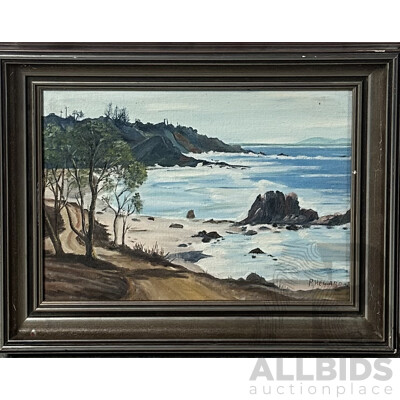 P. Heward, (20th Century, Australian), Inviting Waters, Oil on Canvas Board, 35 x 45 cm (frame)