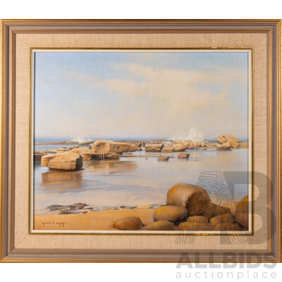 Gerard W. Willott, (20th Century, Australian), Rocky Cove, Oil on Canvas, 68 x 79 cm (frame) Gerard W. Willott, (20th Century, Australian), Rocky Cove, Oil on Canvas, 68 x 79 cm (frame)