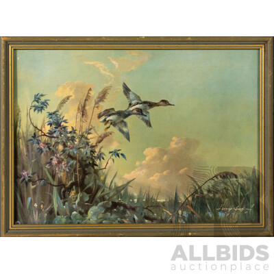 Vernon Ward, (20th Century, British, 1905-1985), May Morning (1946), Vintage Reproduction Colour Print of Original Oil, 29 x 39 cm (frame)