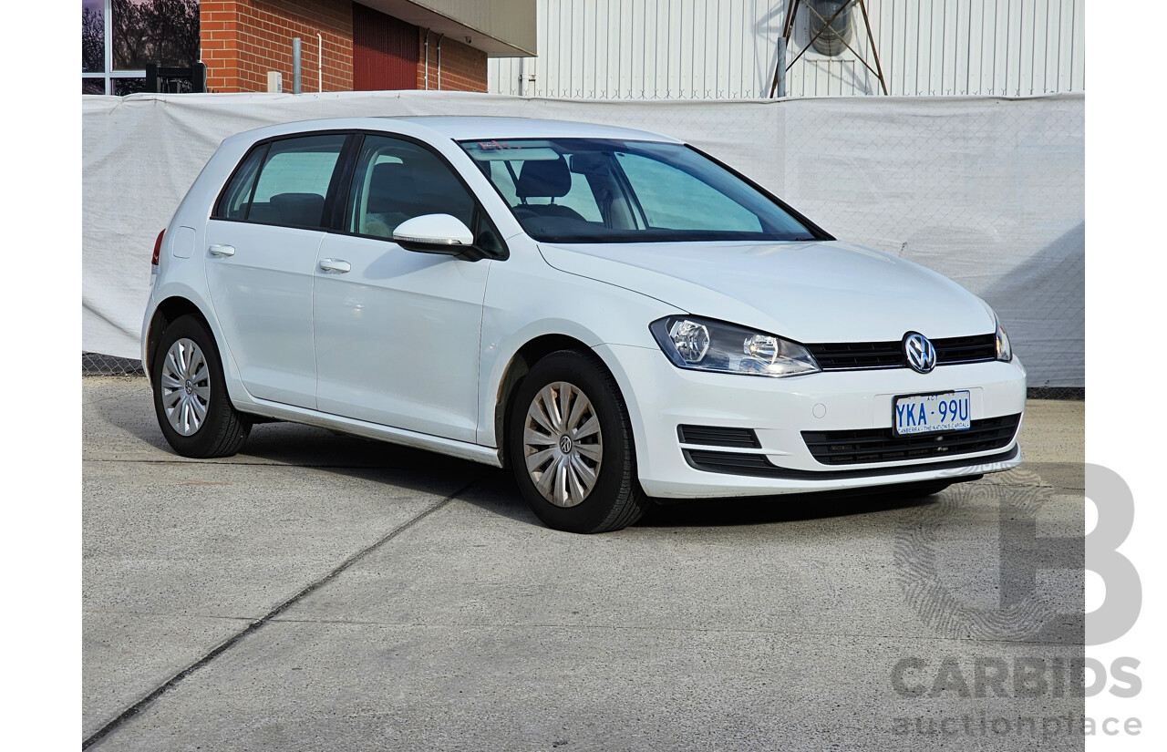 6/2014 Volkswagen Golf 90 TSI Trendline AU 4d Wagon White 1.4L