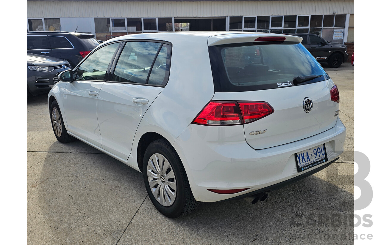 6/2014 Volkswagen Golf 90 TSI Trendline AU 4d Wagon White 1.4L