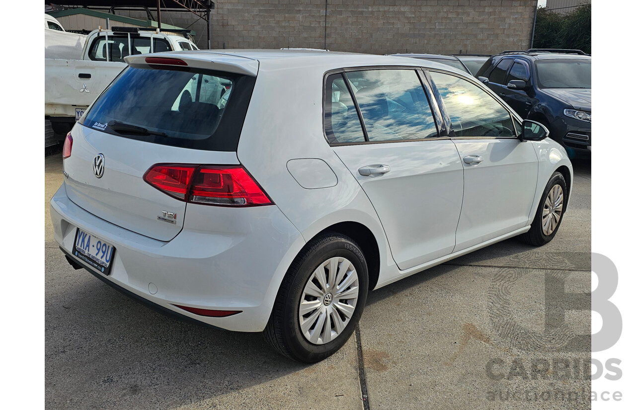 6/2014 Volkswagen Golf 90 TSI Trendline AU 4d Wagon White 1.4L