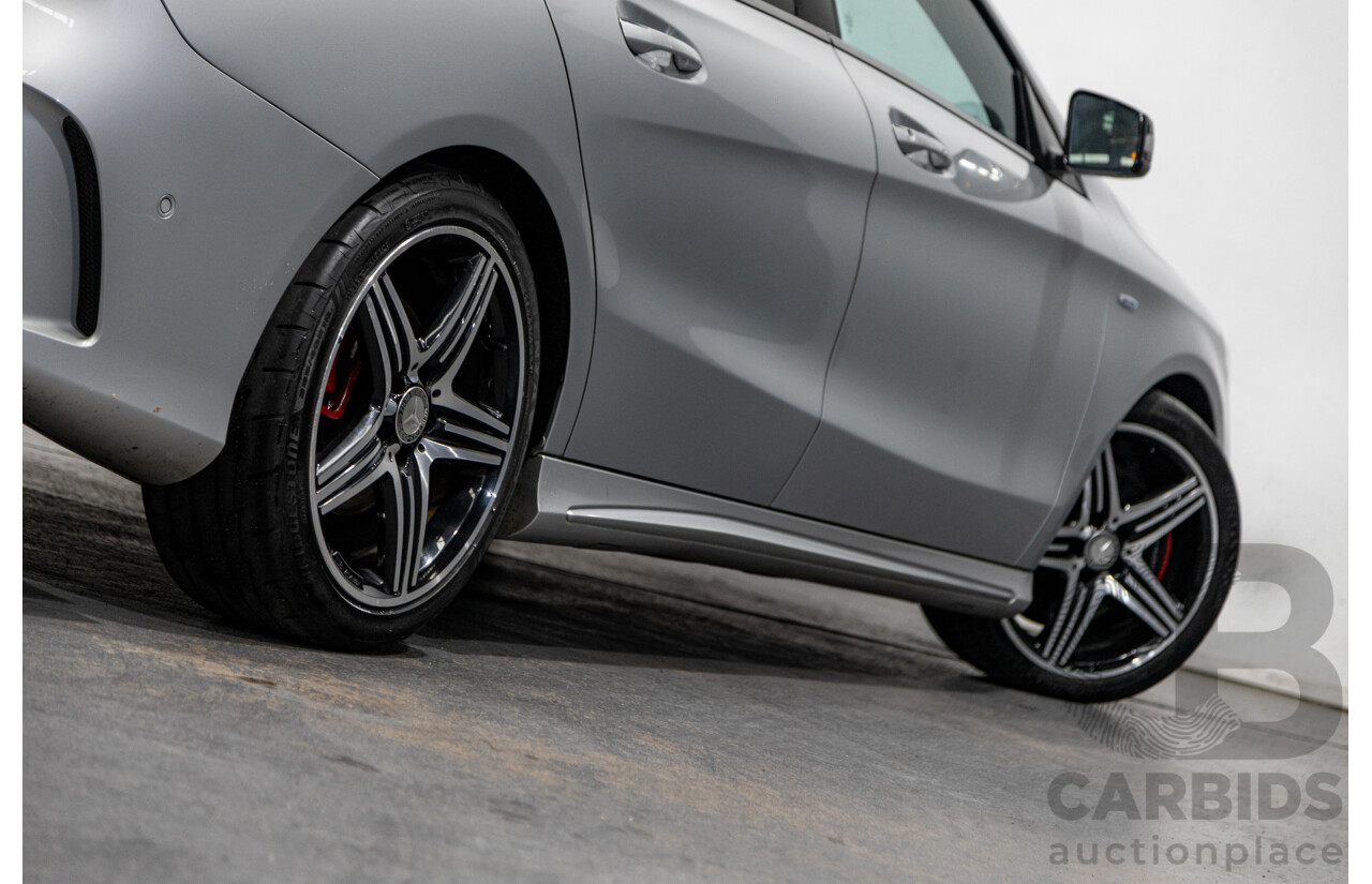 6/2015 Mercedes Benz CLA250 Sport 4matic (AWD) AMG Pack 4d Shooting Brake 117 4d Wagon Polar Silver Metallic Turbo 2.0L