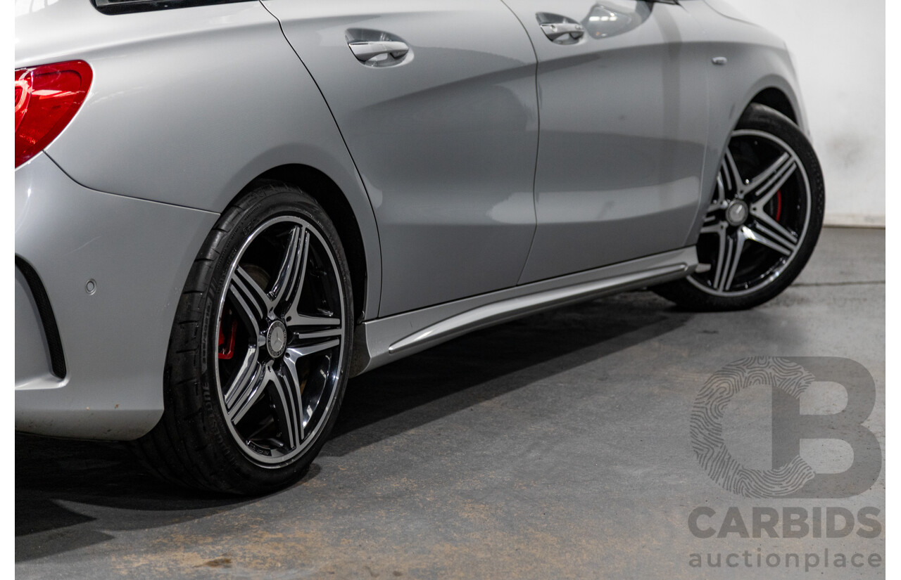 6/2015 Mercedes Benz CLA250 Sport 4matic (AWD) AMG Pack 4d Shooting Brake 117 4d Wagon Polar Silver Metallic Turbo 2.0L