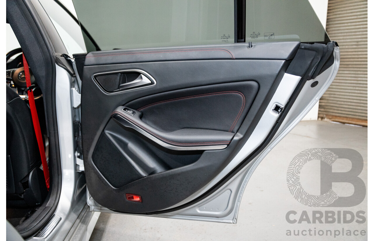6/2015 Mercedes Benz CLA250 Sport 4matic (AWD) AMG Pack 4d Shooting Brake 117 4d Wagon Polar Silver Metallic Turbo 2.0L