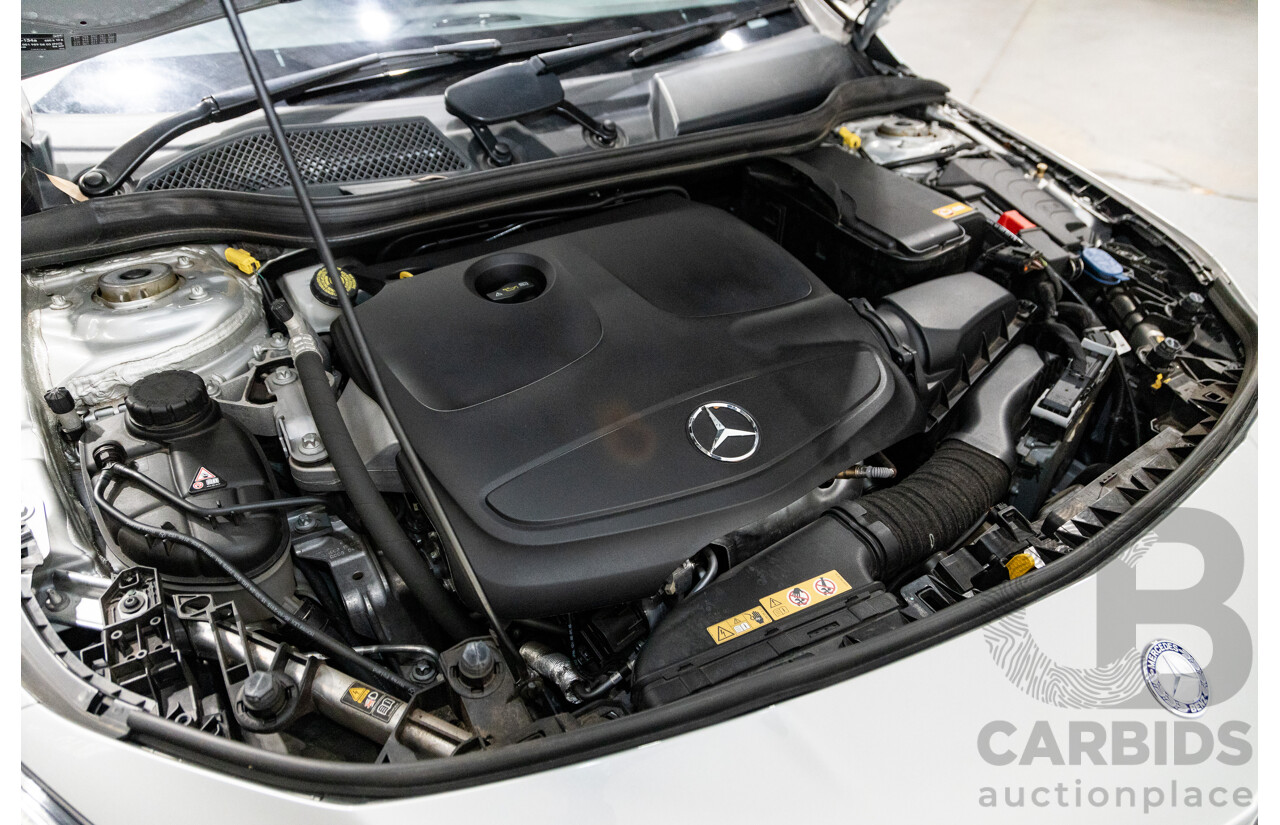 6/2015 Mercedes Benz CLA250 Sport 4matic (AWD) AMG Pack 4d Shooting Brake 117 4d Wagon Polar Silver Metallic Turbo 2.0L