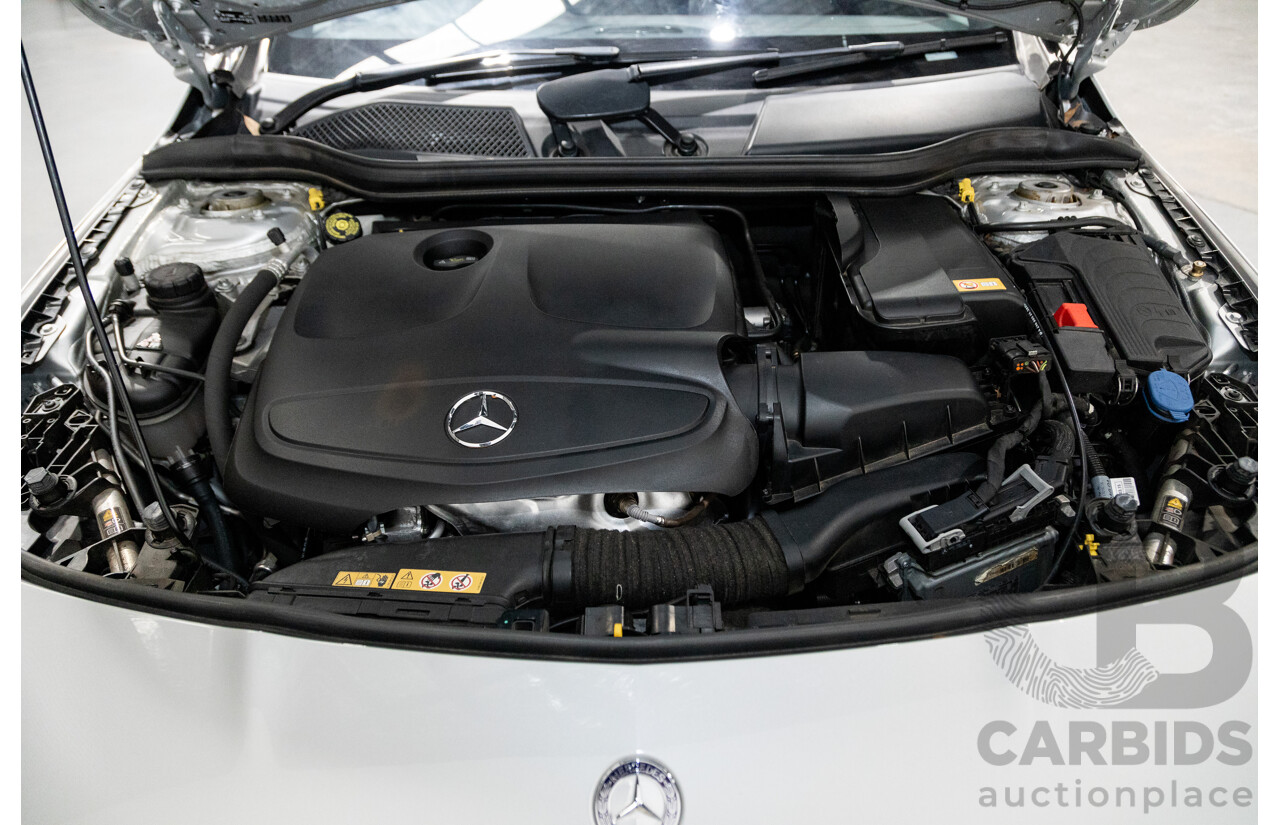 6/2015 Mercedes Benz CLA250 Sport 4matic (AWD) AMG Pack 4d Shooting Brake 117 4d Wagon Polar Silver Metallic Turbo 2.0L