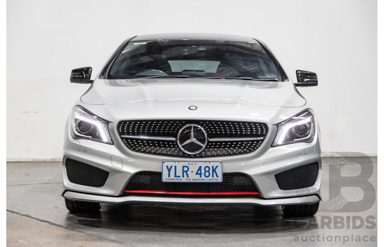 6/2015 Mercedes Benz CLA250 Sport 4matic (AWD) AMG Pack 4d Shooting Brake 117 4d Wagon Polar Silver Metallic Turbo 2.0L