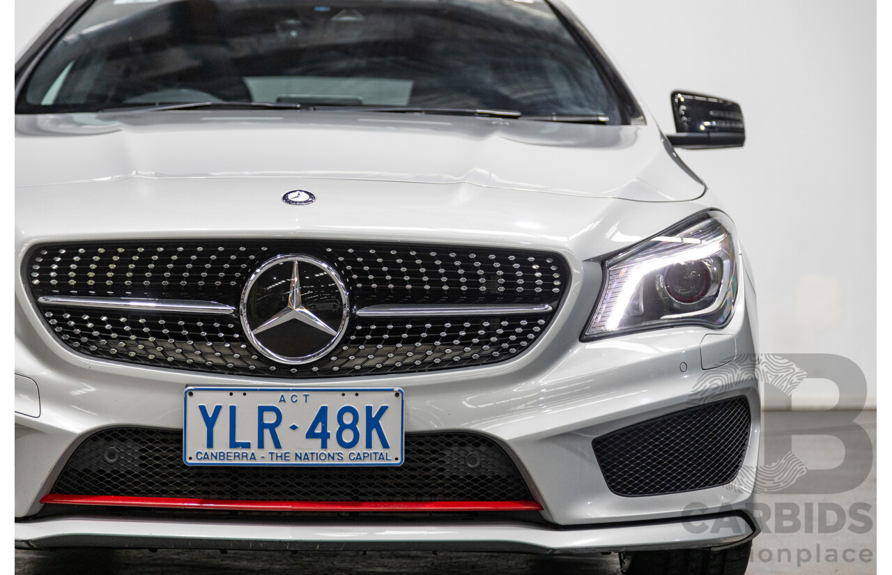 6/2015 Mercedes Benz CLA250 Sport 4matic (AWD) AMG Pack 4d Shooting Brake 117 4d Wagon Polar Silver Metallic Turbo 2.0L
