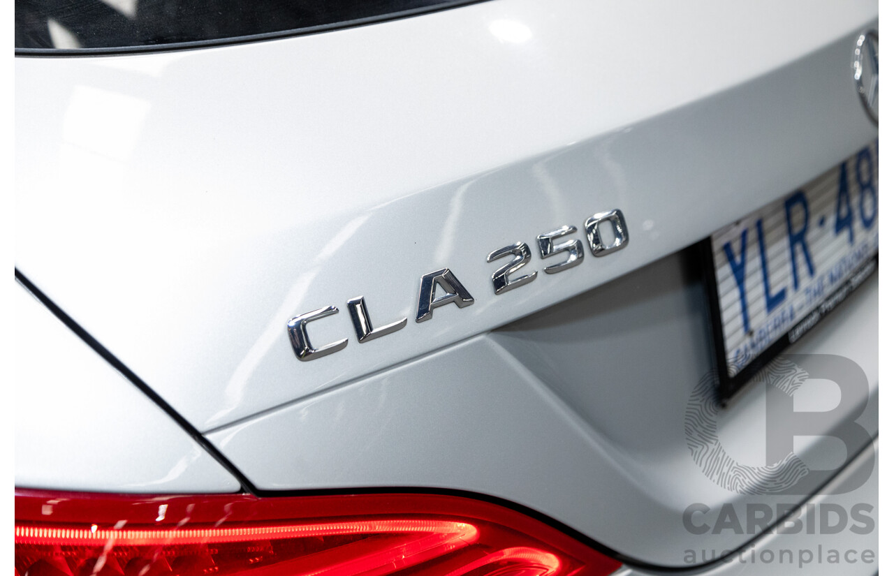 6/2015 Mercedes Benz CLA250 Sport 4matic (AWD) AMG Pack 4d Shooting Brake 117 4d Wagon Polar Silver Metallic Turbo 2.0L