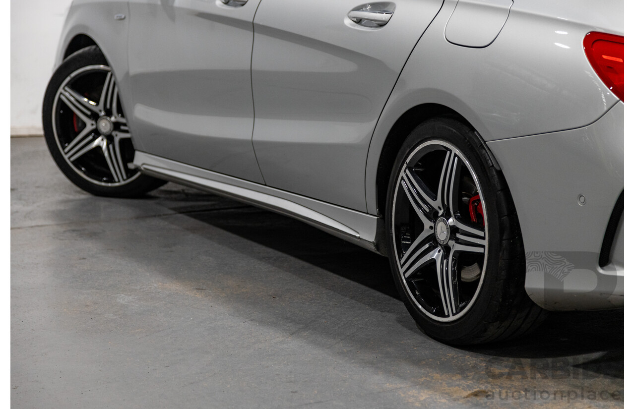 6/2015 Mercedes Benz CLA250 Sport 4matic (AWD) AMG Pack 4d Shooting Brake 117 4d Wagon Polar Silver Metallic Turbo 2.0L