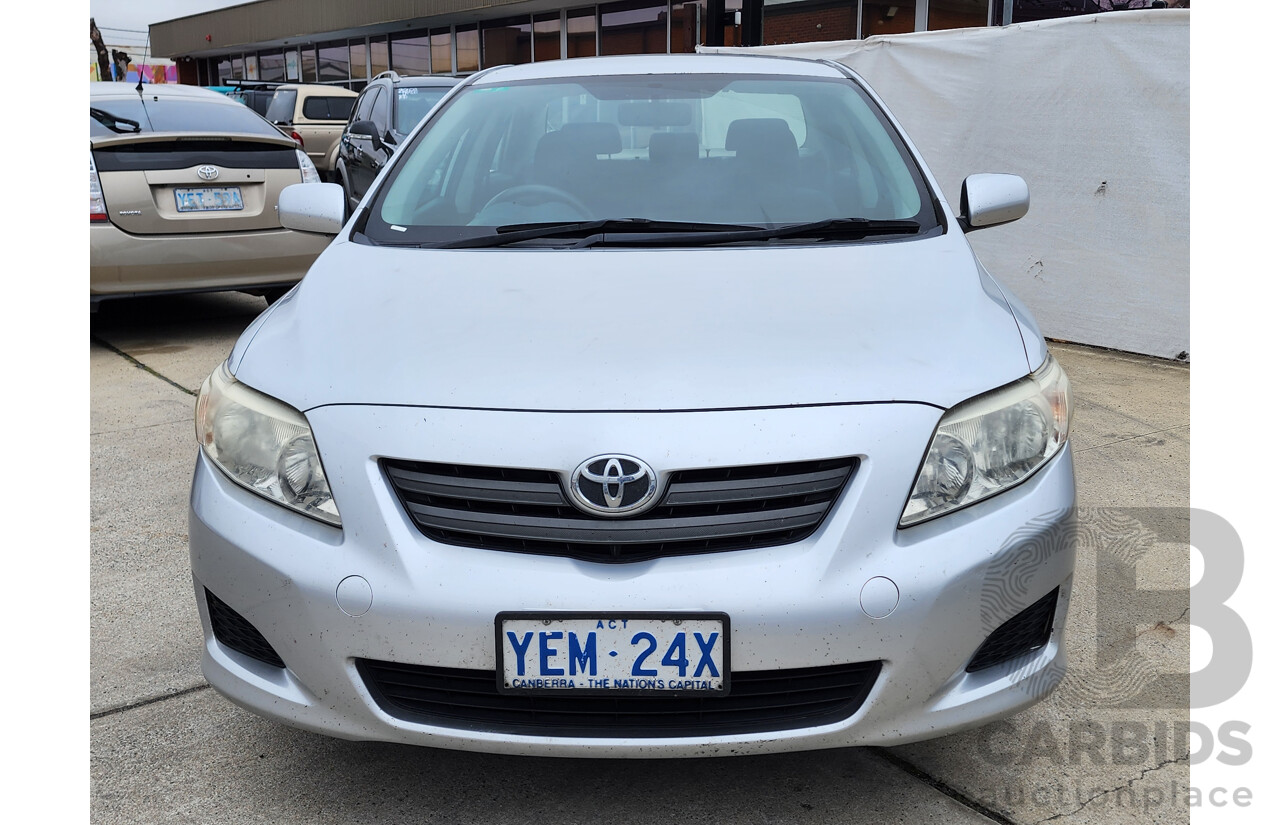 02/2009 Toyota Corolla ASCENT FWD ZRE152R 4D Sedan Silver 1.8L