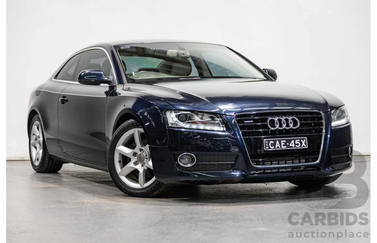 3/2010 Audi A5 3.0 TDI Quattro (AWD) 8T 2d Coupe Deep Sea Blue Turbo Diesel 3.0L