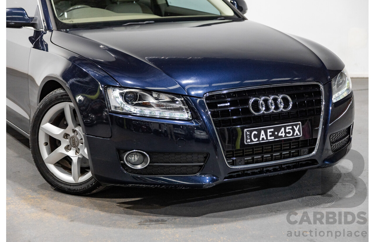 3/2010 Audi A5 3.0 TDI Quattro (AWD) 8T 2d Coupe Deep Sea Blue Turbo Diesel 3.0L