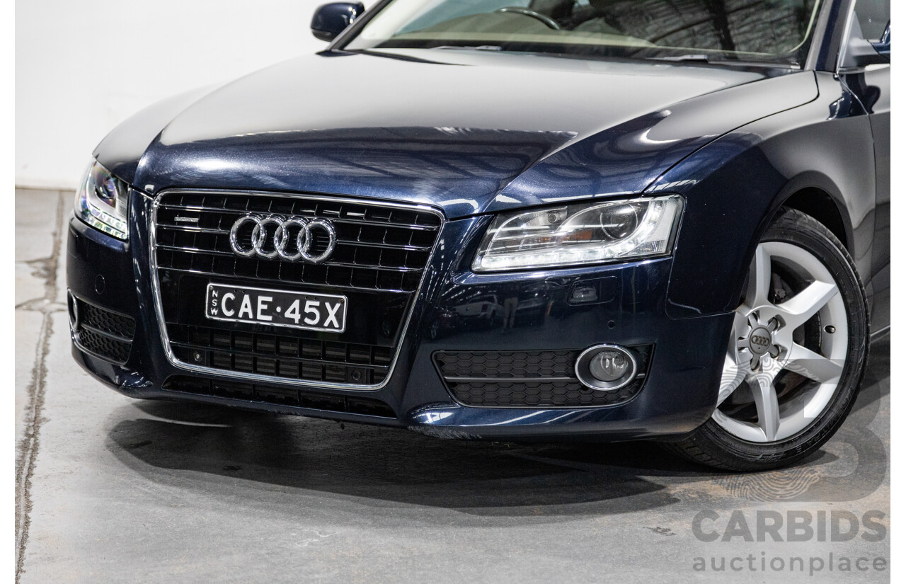 3/2010 Audi A5 3.0 TDI Quattro (AWD) 8T 2d Coupe Deep Sea Blue Turbo Diesel 3.0L