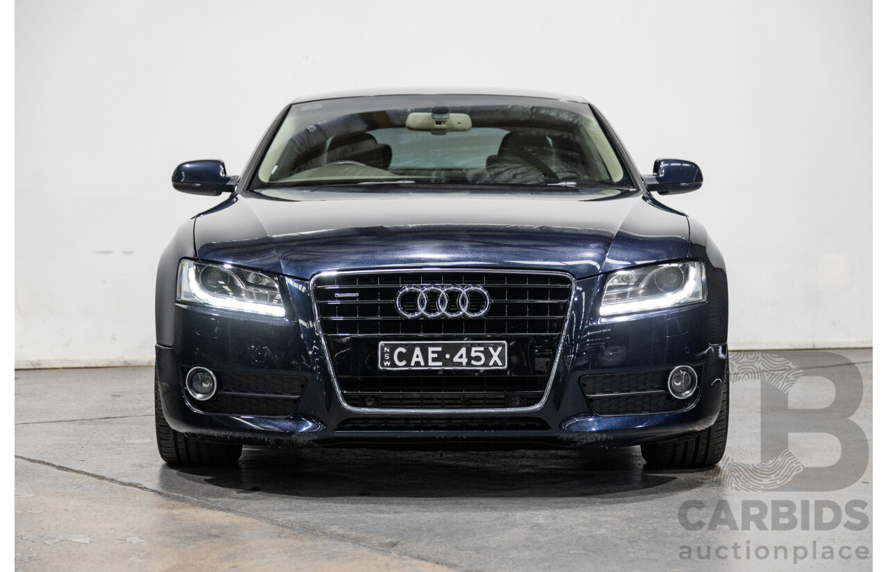 3/2010 Audi A5 3.0 TDI Quattro (AWD) 8T 2d Coupe Deep Sea Blue Turbo Diesel 3.0L