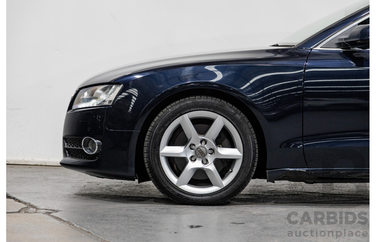 3/2010 Audi A5 3.0 TDI Quattro (AWD) 8T 2d Coupe Deep Sea Blue Turbo Diesel 3.0L