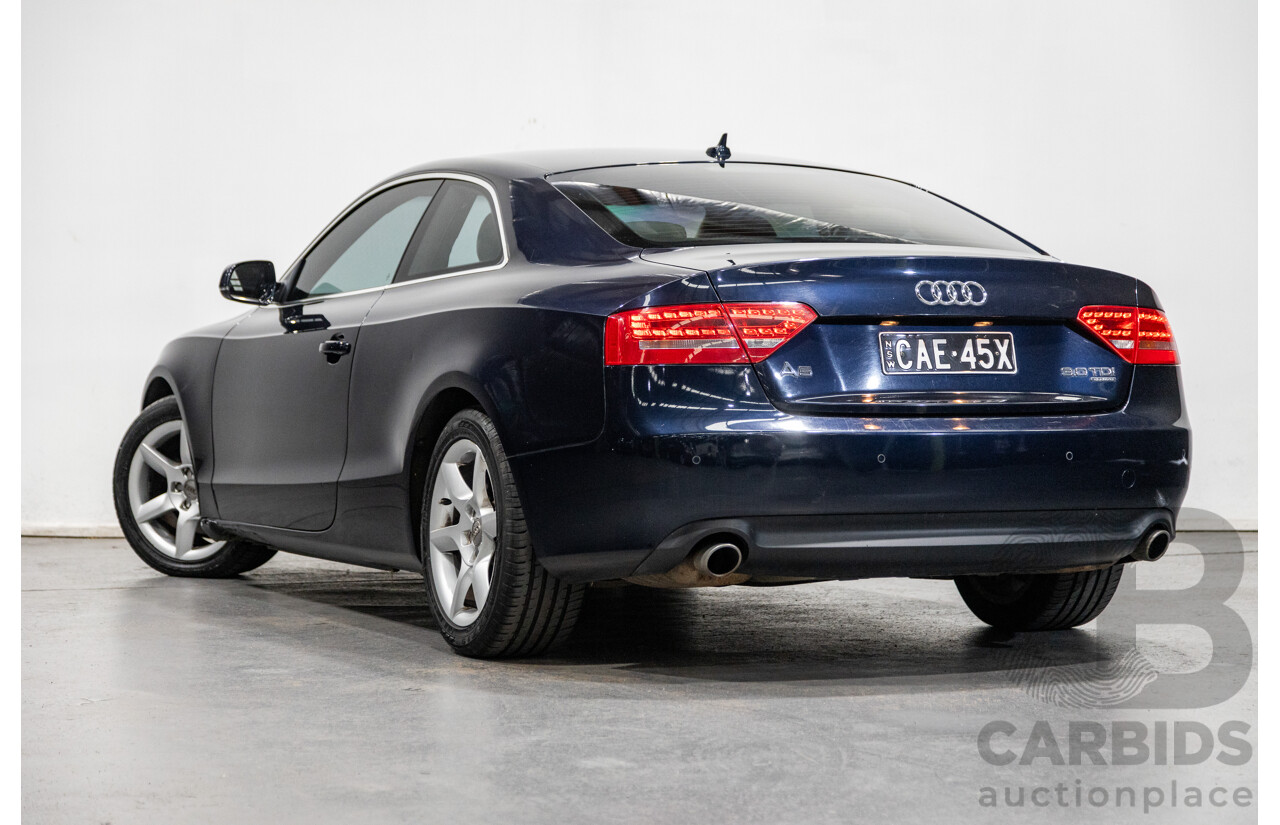 3/2010 Audi A5 3.0 TDI Quattro (AWD) 8T 2d Coupe Deep Sea Blue Turbo Diesel 3.0L