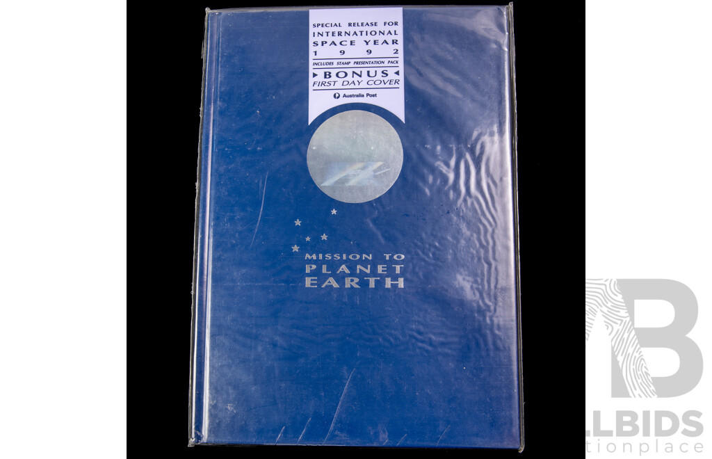 Collection of Australian Stamp Books Including Living Ocean, Land Care in Australia, War and Peace, Mission to Planet Earth, Australian World Heritage, Antarctica, ANZAC Tradition