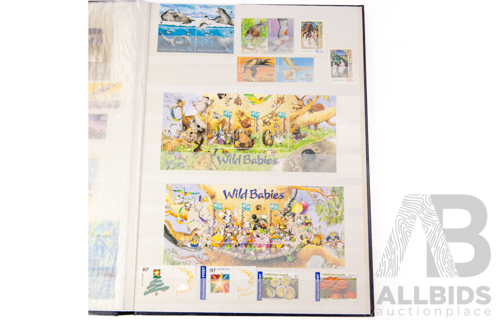 Australian Mint Stamps, Blocks, Strips and Mini Sheets Including Wild Babies, Joint Issues, Antarctic Territories and More