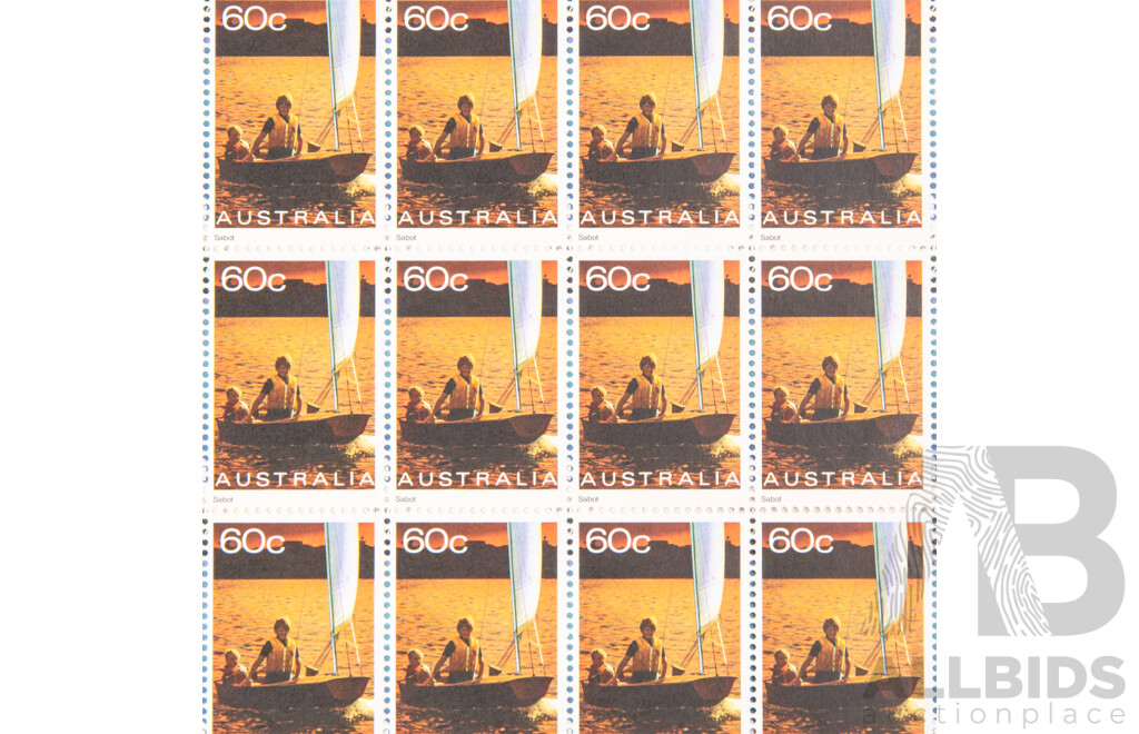 Australian 1981 Stamp Sheet Set, Yachting in Australia