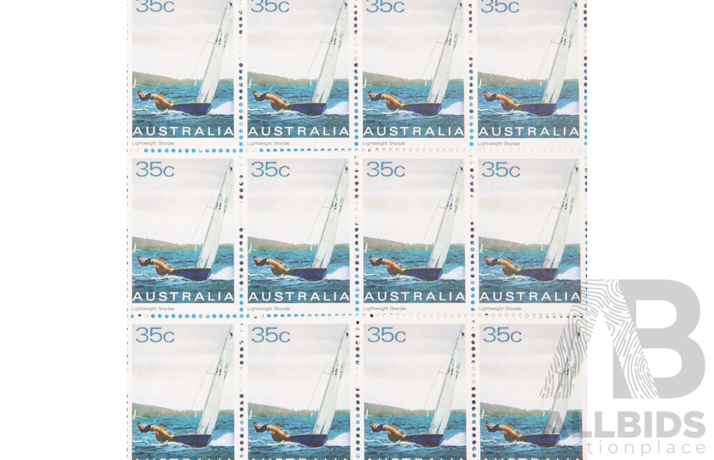 Australian 1981 Stamp Sheet Set, Yachting in Australia