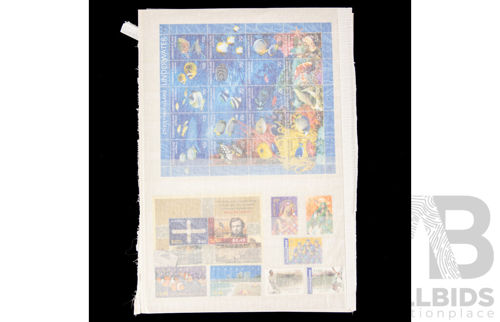 Fifteen Pages of Mint Australian Stamps, Blocks, Strips and Mini Sheets, Mostly 2000's Including Joint Issues, Rebel Spirit, Cocos Islands, Year of the Goat, QE2 Golden Jubilee Coronation and Much More