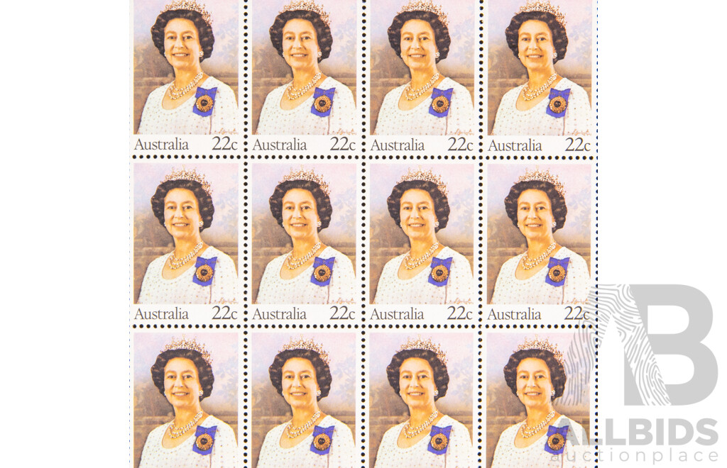 Australian Stamp Sheets Including 1980 Queen Elizabeth II and 1973 Australian Antarctic Territory Sperm Whale