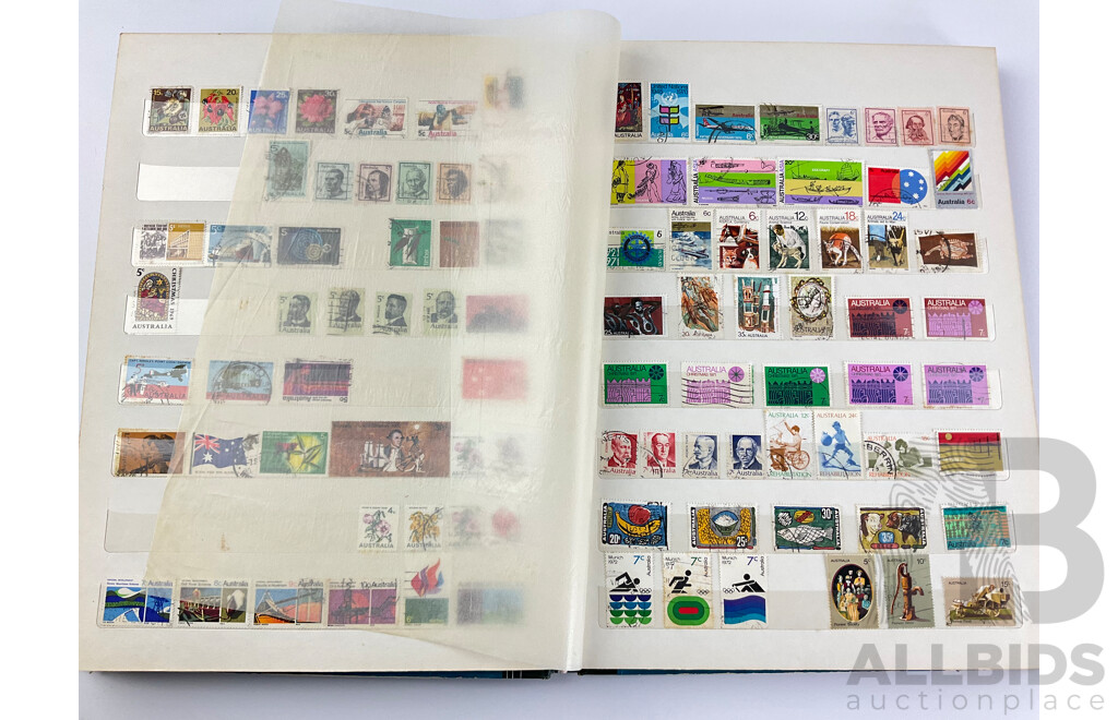 Album of Australian Mint and Cancelled Stamps Spanning 1930's to 1980's