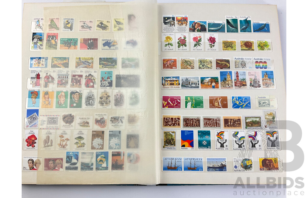 Album of Australian Mint and Cancelled Stamps Spanning 1930's to 1980's