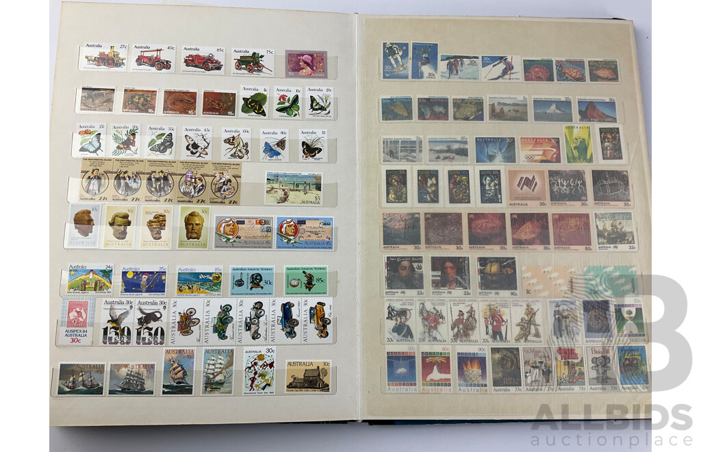 Album of Australian Mint and Cancelled Stamps Spanning 1930's to 1980's