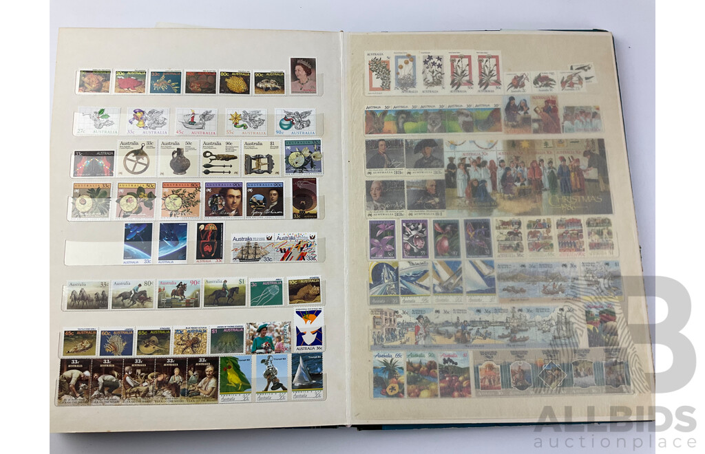 Album of Australian Mint and Cancelled Stamps Spanning 1930's to 1980's