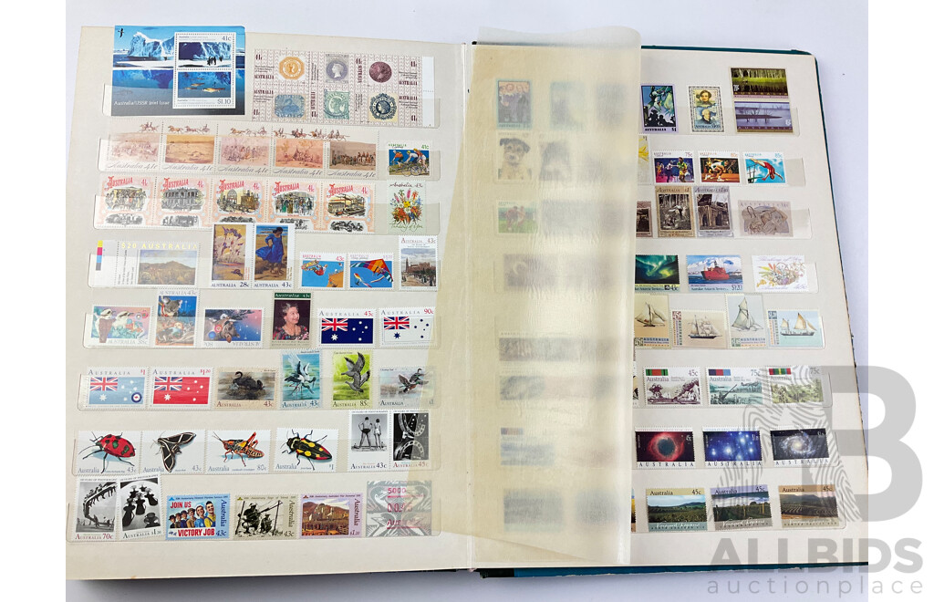 Album of Australian Mint and Cancelled Stamps Spanning 1930's to 1980's