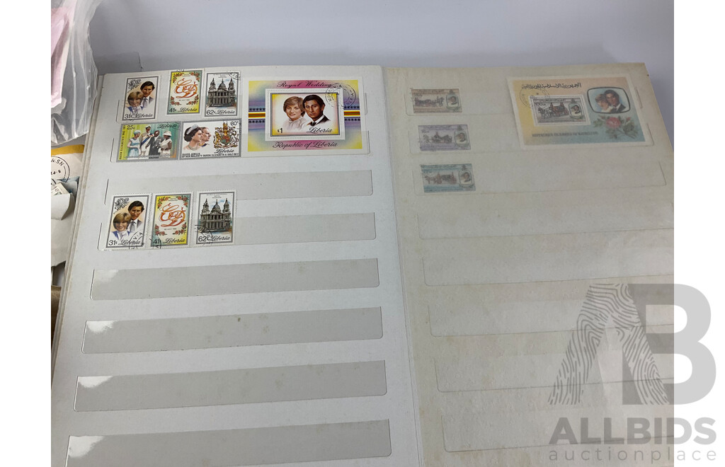 Collection of Cancelled Stamps Including Australia, Romania, Germany, Canada, Netherlands, Philippines, Malaysia and More