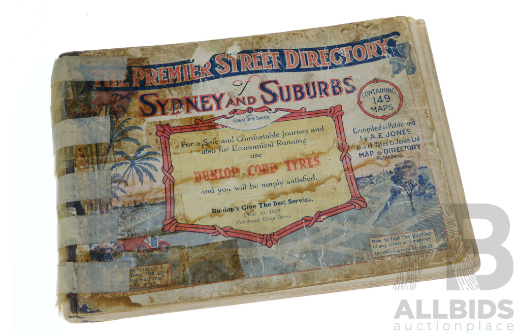 Vintage Premier Street Directory of Sydney & Suburbs